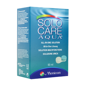 Onderhoudsoplossing SoloCare Aqua 90ml  - Flacon de 90 ml + étui